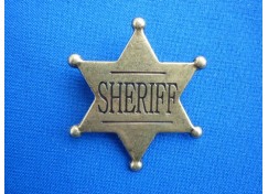 Hvězda Šerif zlatá průměr 4,5cm